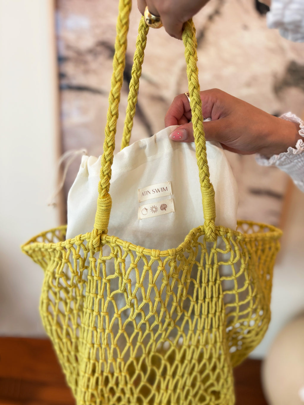 LELA HAND WOVEN BAG