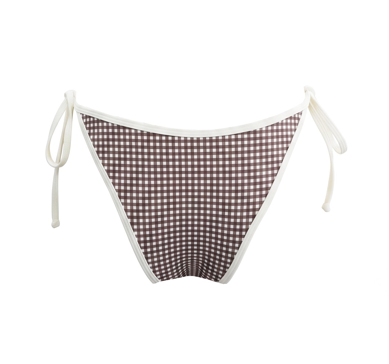 Lapaz Swim Bottom - Brown Gingham